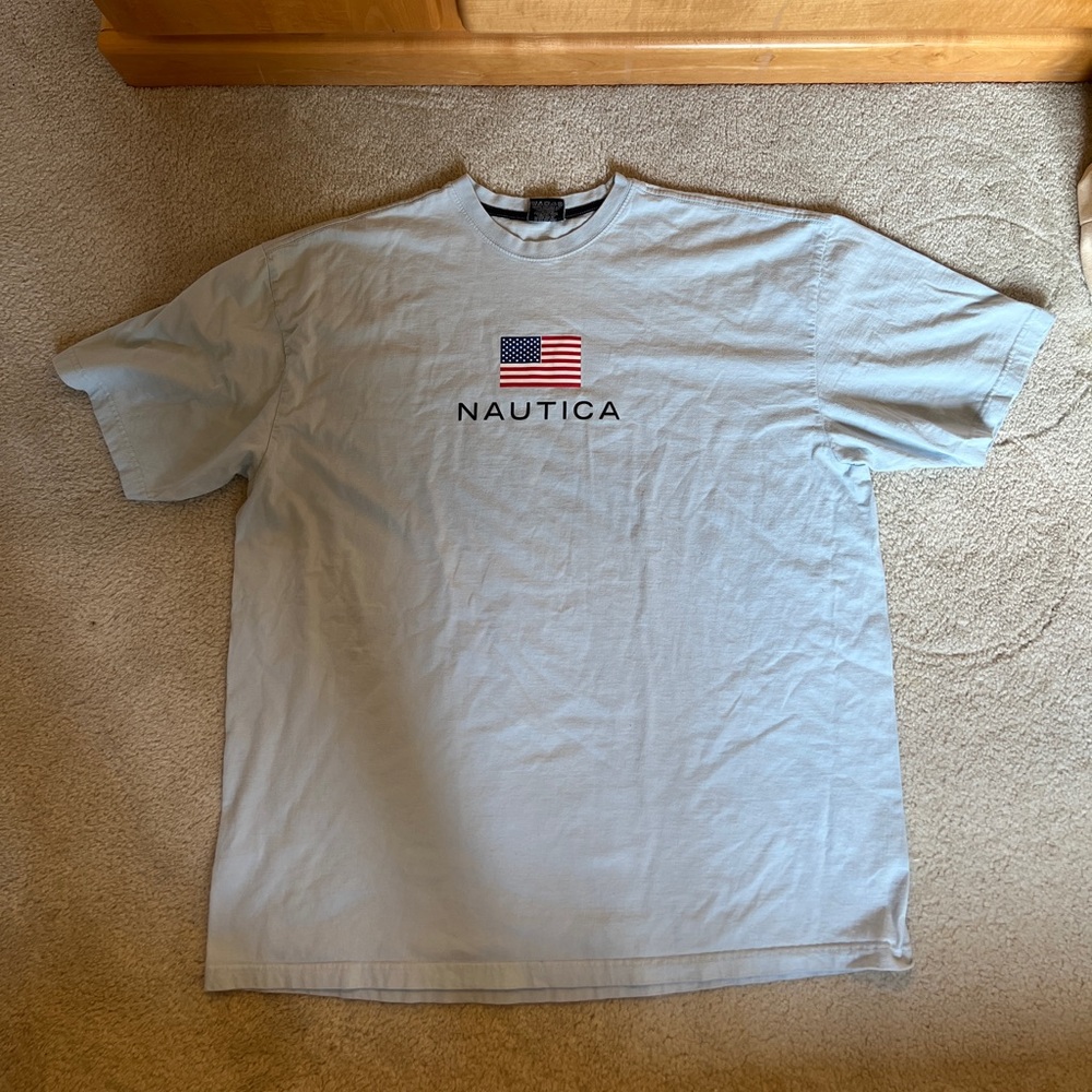 NAUTICA USA Flag T shirt